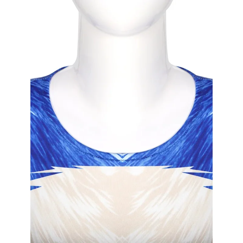 Hot selling Halloween cosplay game character Sonic tight fitting outfit Sonic jumpsuit Sonic