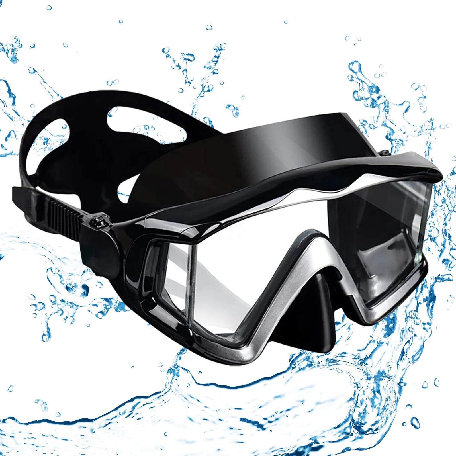 

Professional Diving Goggles Swimming Glasses Waterproof Anti Fog Swim Eyewear Black Snorkel Diving Goggles Adults Children