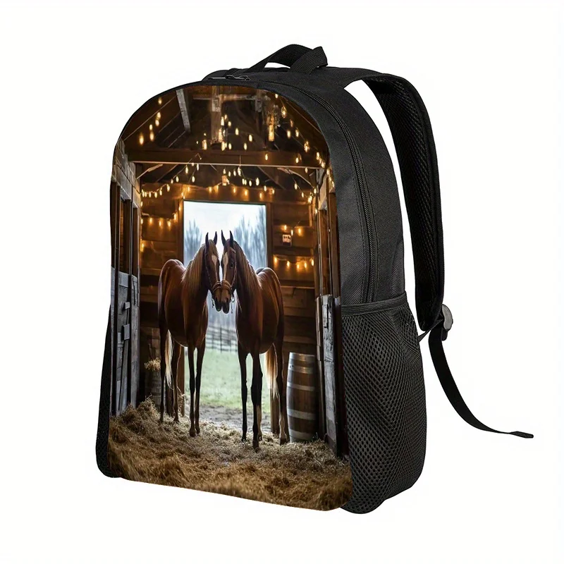 

2D flat printed backpack, firm friendship printed backpack - spacious and lightweight, stable love lightweight travel bag