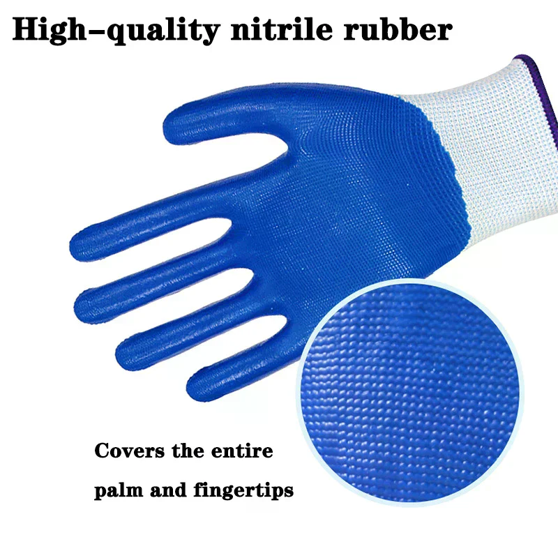 12 pares luvas resistentes ao  - Nitrile Mechanic Glove avaliação e preço