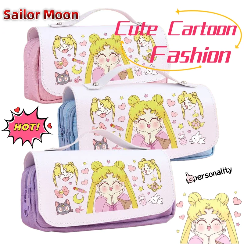 

Sailor Moon Pencil Case Cute and Stylish Creative Pencil Box for Boys and Girls, Large Capacity, Birthday Gift for Friends