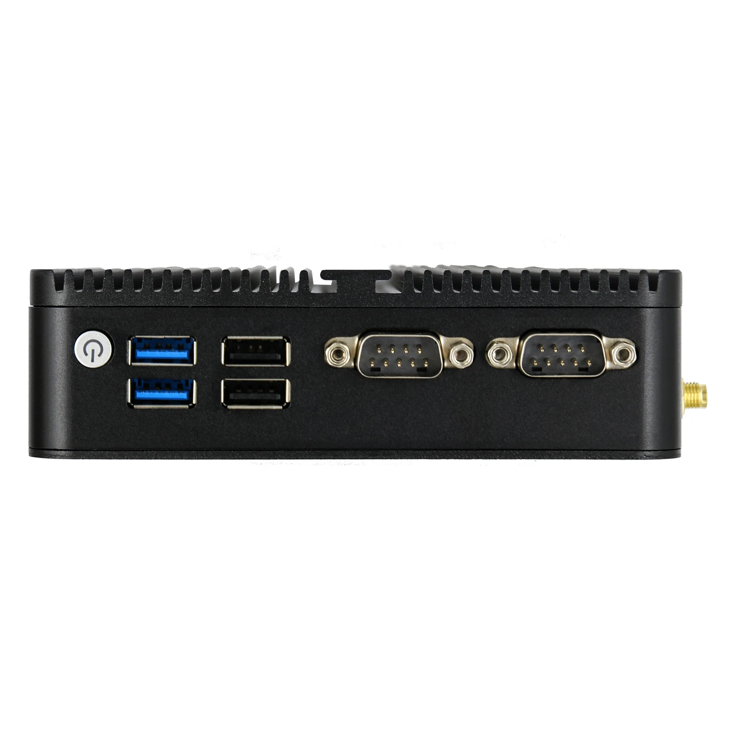 Lüfterloser Industrie-Mini-PC der 12. Generation Alder Lake N100 J6412 Quad Core Dual LAN 2*COM NVMe/Msata/HDD Win 11 3x4K UHD HTPC Comupter