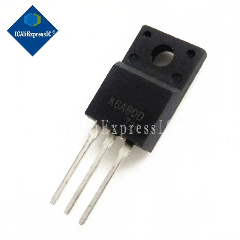 10pcs/lot K6A60D TK6A60D TO-220F 600V 6A In Stock