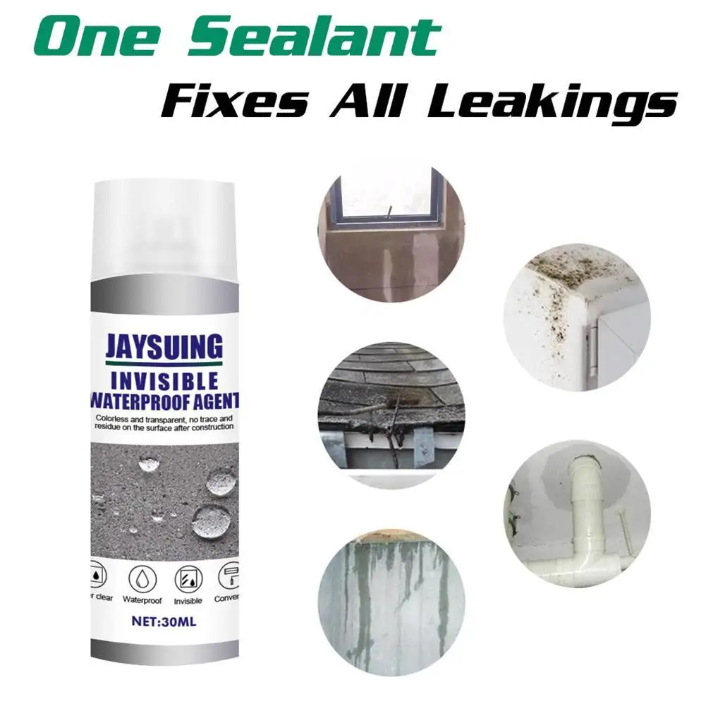 

Invisible Jaysuning Waterproof Glue Agent Strong Bonding Leak-trapping 30ml Repair Liquid Spray Spray Sealant Anti-Leaking