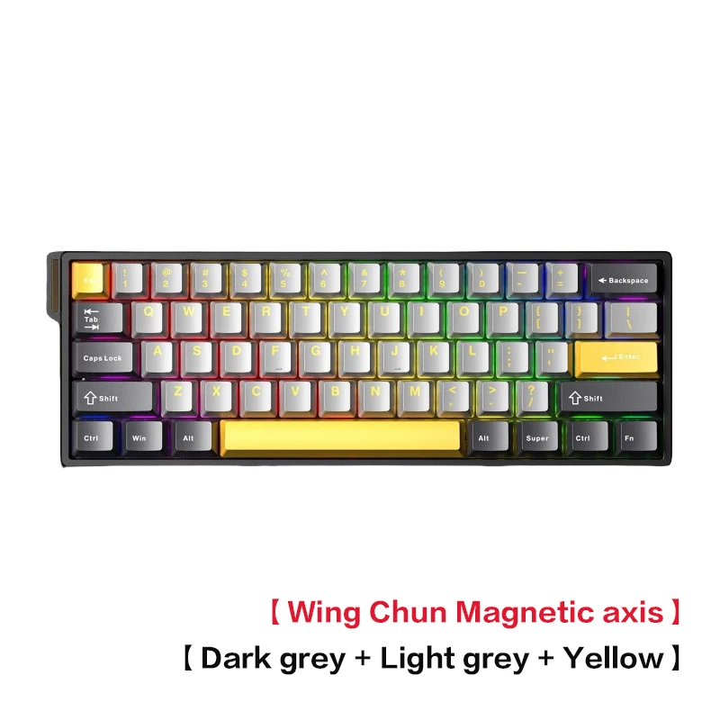 Hot Sale AULA WiN 60 Magnetic Axis Keyboard RT Custom Mechanical Wired Connection for Gaming with Webdriver for 8K Response Rate image 3