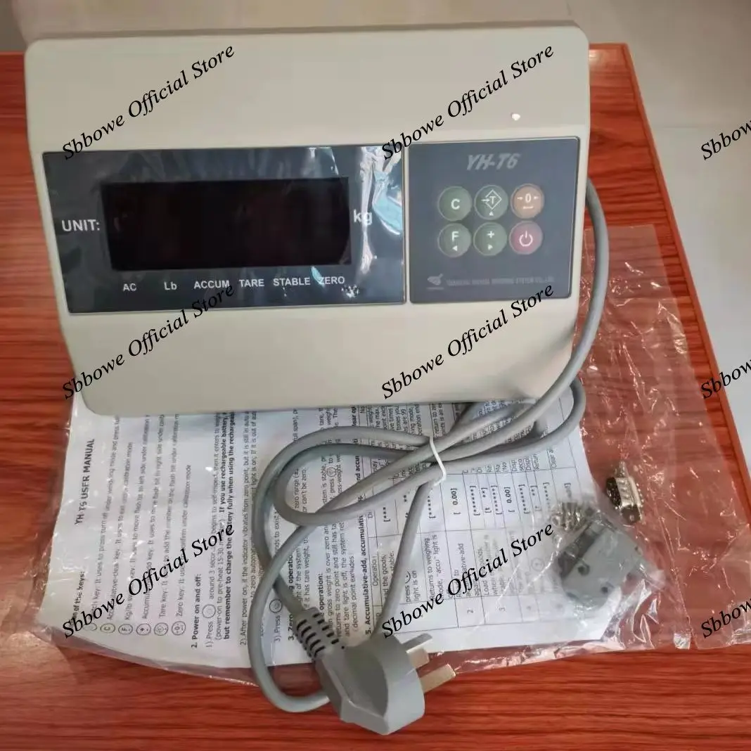 YH-T6 English Instrument Weighing Display Weighing Head Weighing Controller Pressure Indicator For Load Cell