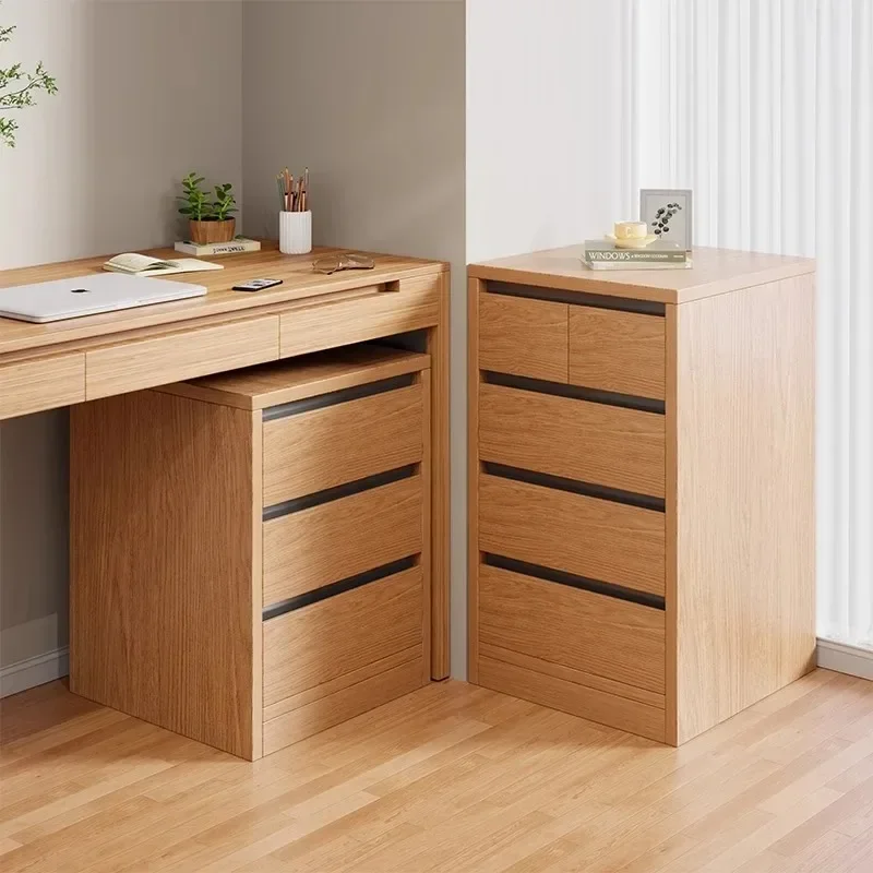 File Cabinet Storage Cabinet Desk Side Cabinet Office Under Desk Locker Household Multi-layer Drawer Double-compartment Locker