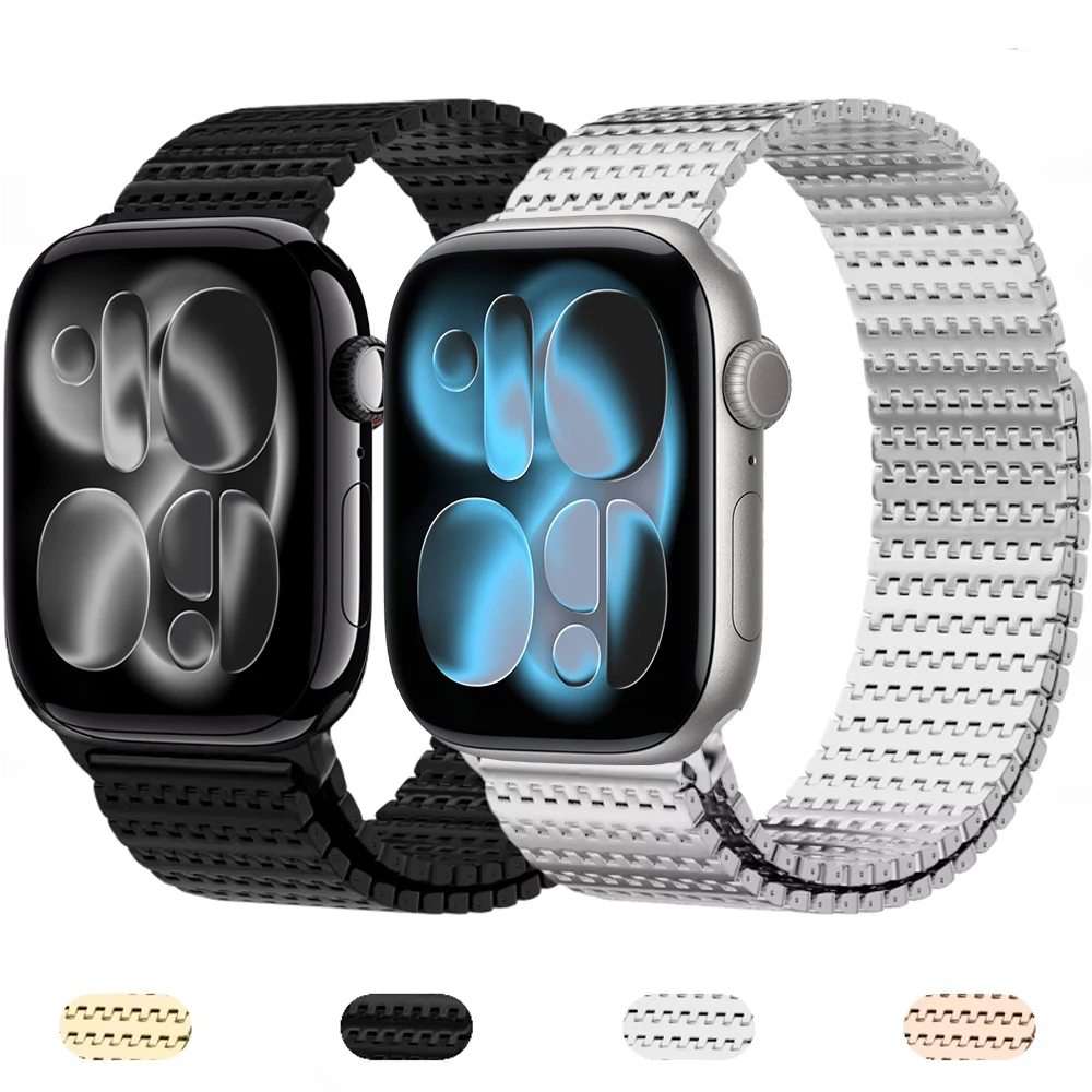 

Metal Strap for Apple Watch 11 10 46mm 42mm/Ultra 3 2 49mm Magnetic Wristband for iWatch 9 8 7 6 5 4 SE 45mm 44mm 41mm 40mm Band