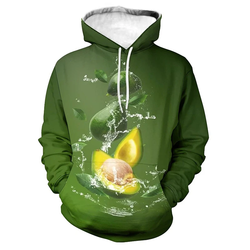 3d Printed Lemon Strawberry Orange Fruit Men's Sweatshirts Coat High Quality Sweatshirt New Design Male Long Sleeves Tops Hoodie