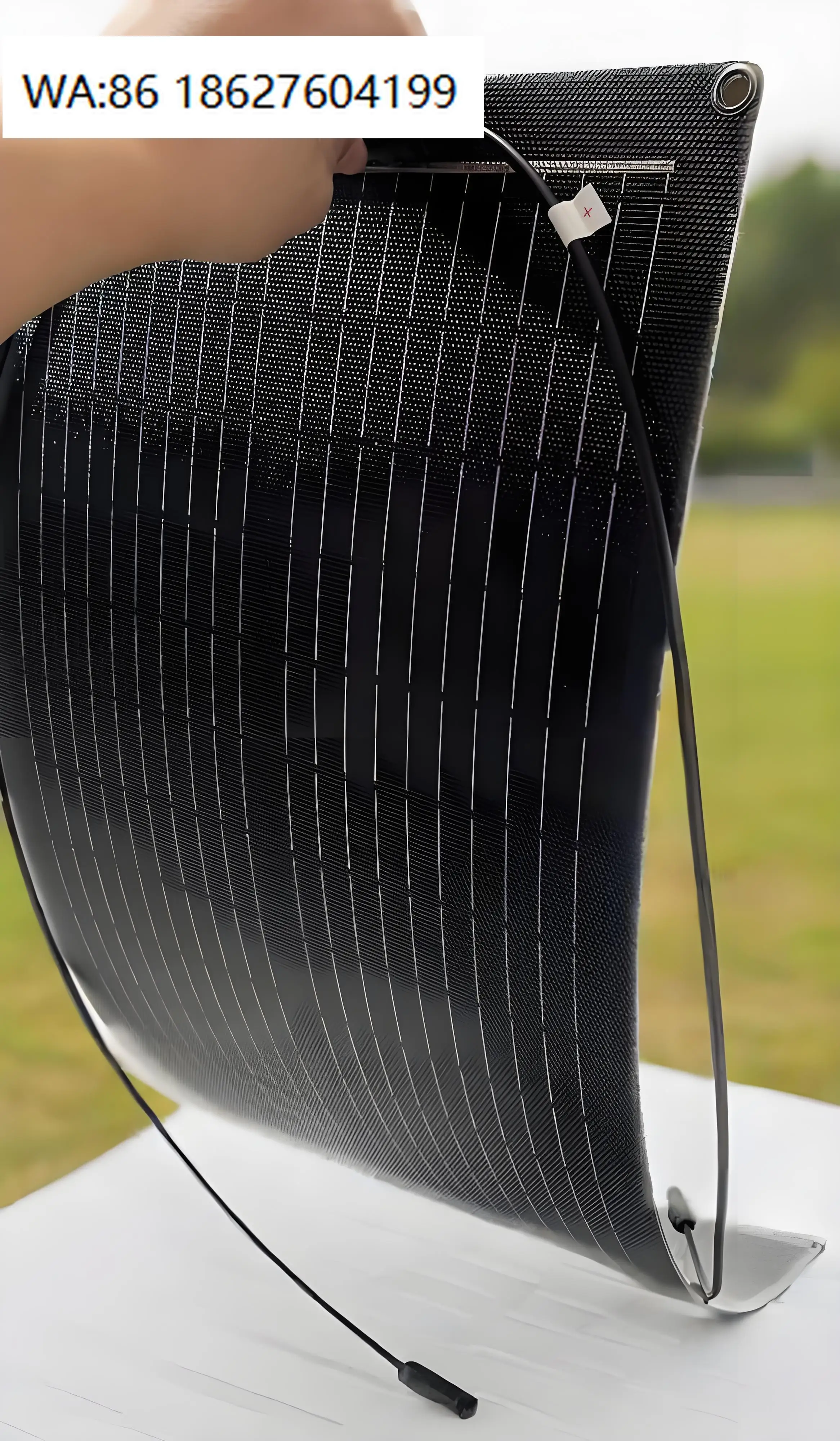 30W Waterproof Flexible PV Module, High Efficiency Monocrystalline Bendable Off Grid Solar Panel
