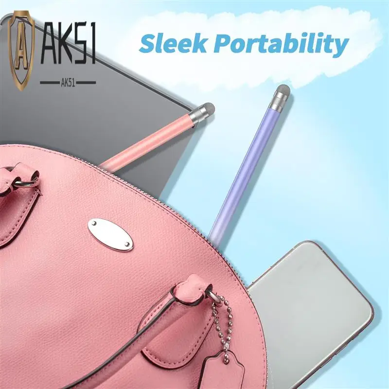 

AK51-2PCS Universal Touch Pens,High Sensitivity Fiber Tips,Fit For Iphone/ Tablet And All Touch Screens -B