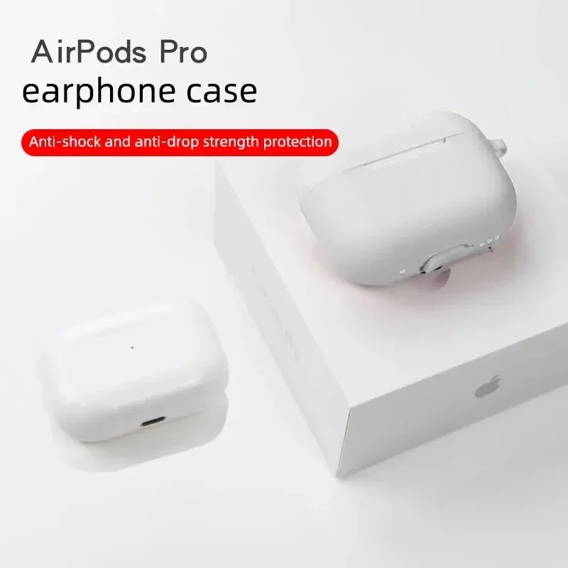 حافظة حماية لهاتف AirPods Pro مصنوعة من السيليكون بلون جديد وسماعة رأس بلوتوث Apple غطاء حماية ناعم