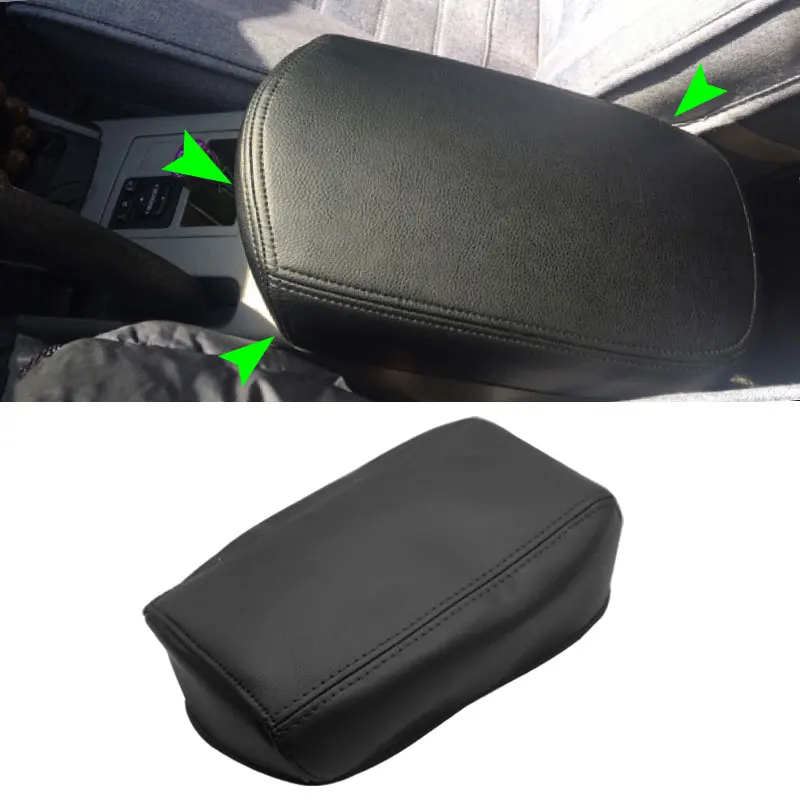For Toyota RAV4 2006 2007 2008 2009 2010 2011 2012 Center Console Lid Armrest Box Cover Microfiber Leather Protection Pad Black