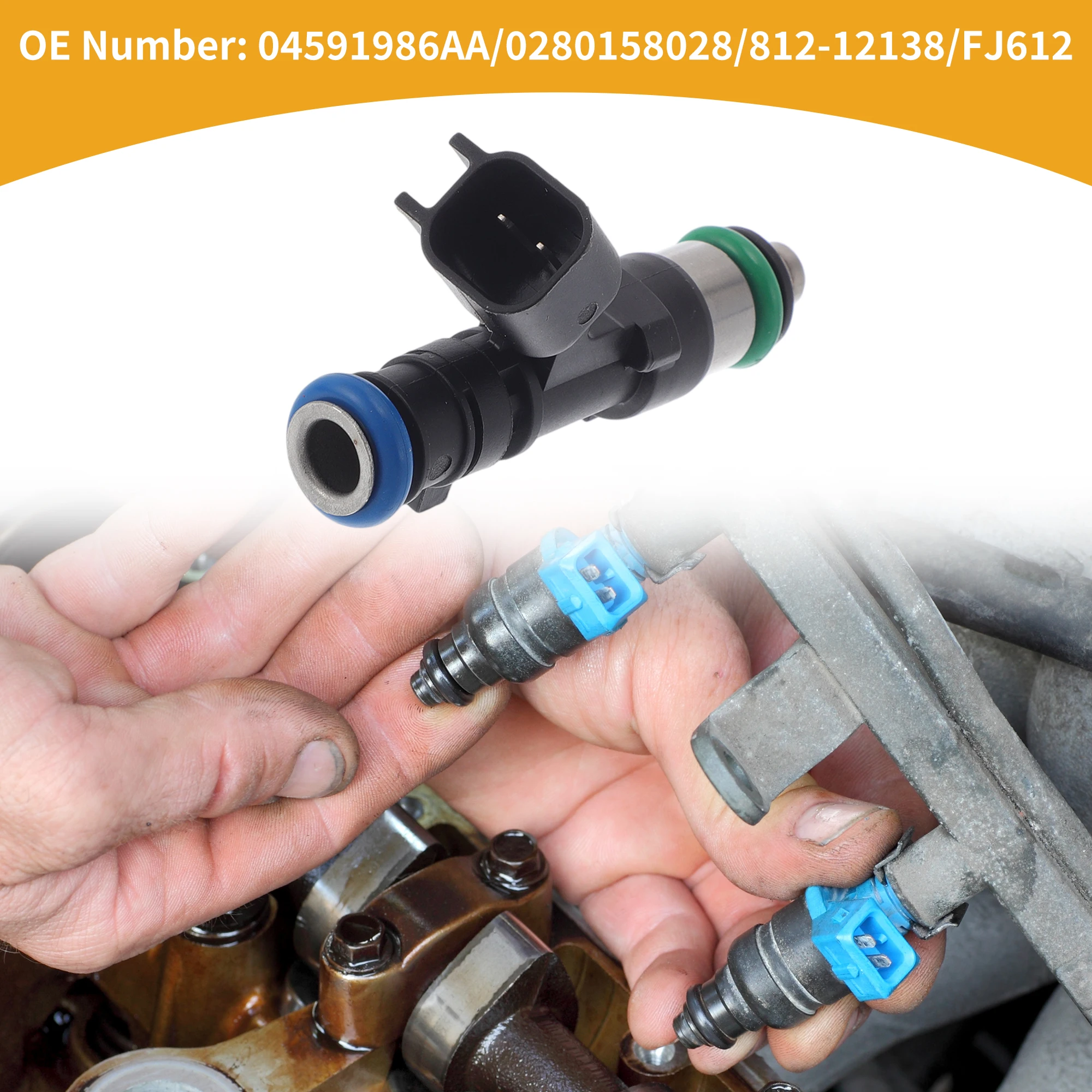 

UXCELL 1 шт. No 04591986AA/02801580282 Топливная форсунка для Dodge Avanger 2.7L 3.5L 08-10