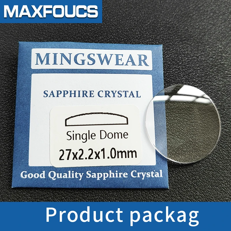 Sapphire Single Dome 1.0mm Thick Diameter 17.5-29.5mm Anti-scratch Watch Glass Domed Crystal Transparent Watches Repair Parts