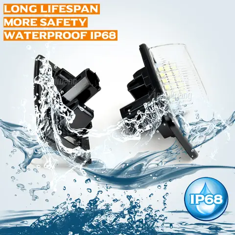 License Number Lamp For Toyota Corolla E11 ZE12 NDE12 Crown S180 Noah Voxy Starlet EP91 Previa ACR50 LED License Plate Light 10 best sales e11 corolla - №8