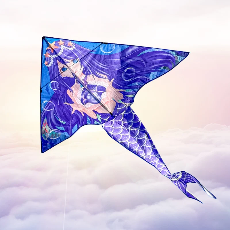 ว่าวรูปนกสวรรค์ 2 เมตร ว่าวนางเงือก พร้อมสายจูง 100 เมตร ว่าวการ์ตูน ของเล่นสนุกกลางแจ้งสำหรับเด็ก ว่าวทะเล ว่าวซี-มายด์