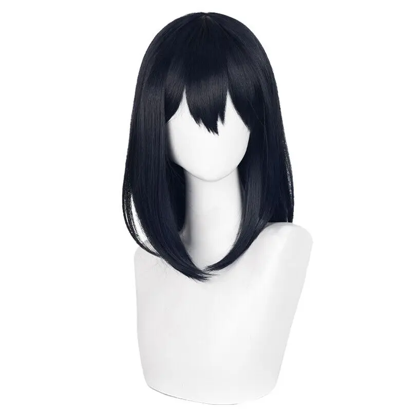 

Haikyu!! Shimizu kiyoko Cosplay Wig 46cm Straight Black Blue Synthetic Wigs