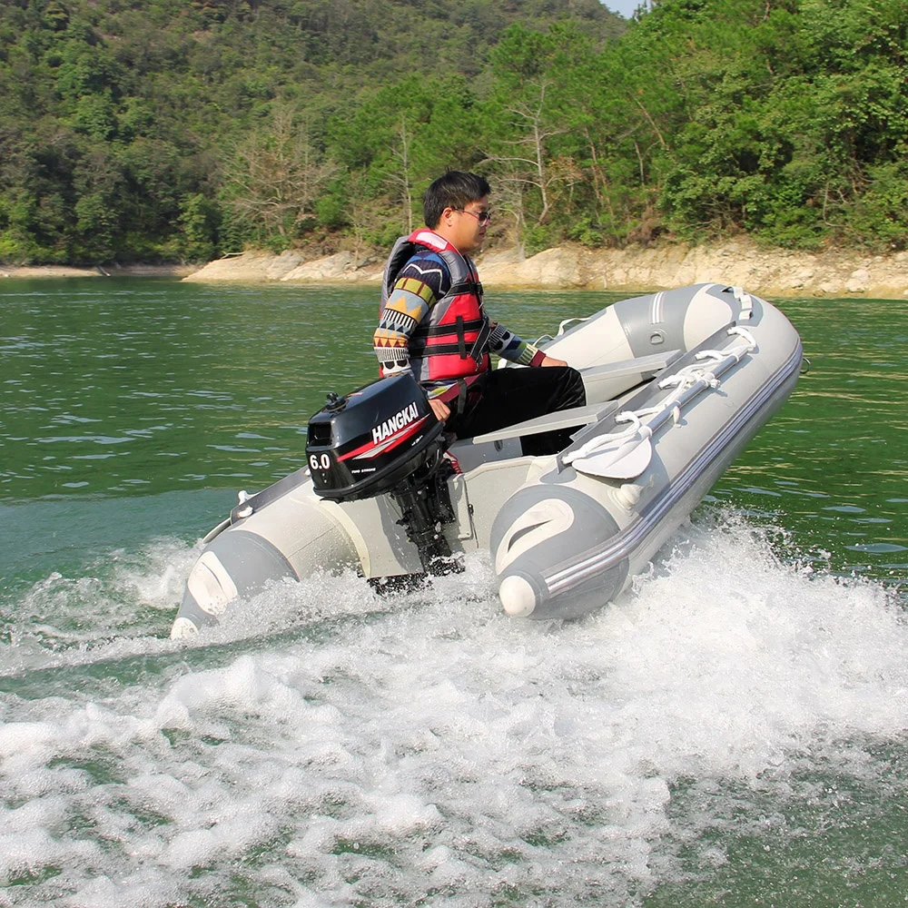 Hangkai 5HP เครื่องยนต์เบนซิน2จังหวะระบายความร้อนด้วยน้ำสำหรับเรือพอง