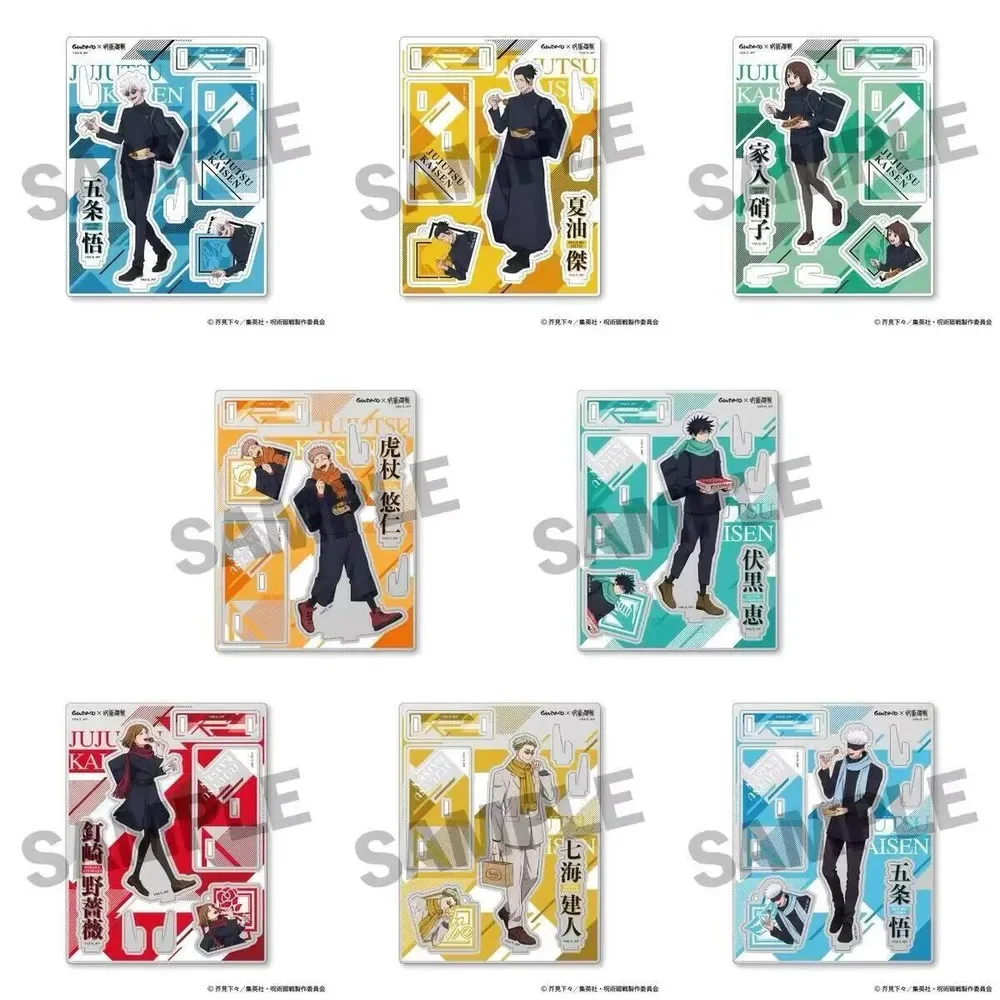 Jujutsu Kaisen Satoru Gojo Nanami Kento Itadori Yuji Takoyaki figura con soporte modelo acrílico placa colección de Cosplay decoración de escritorio