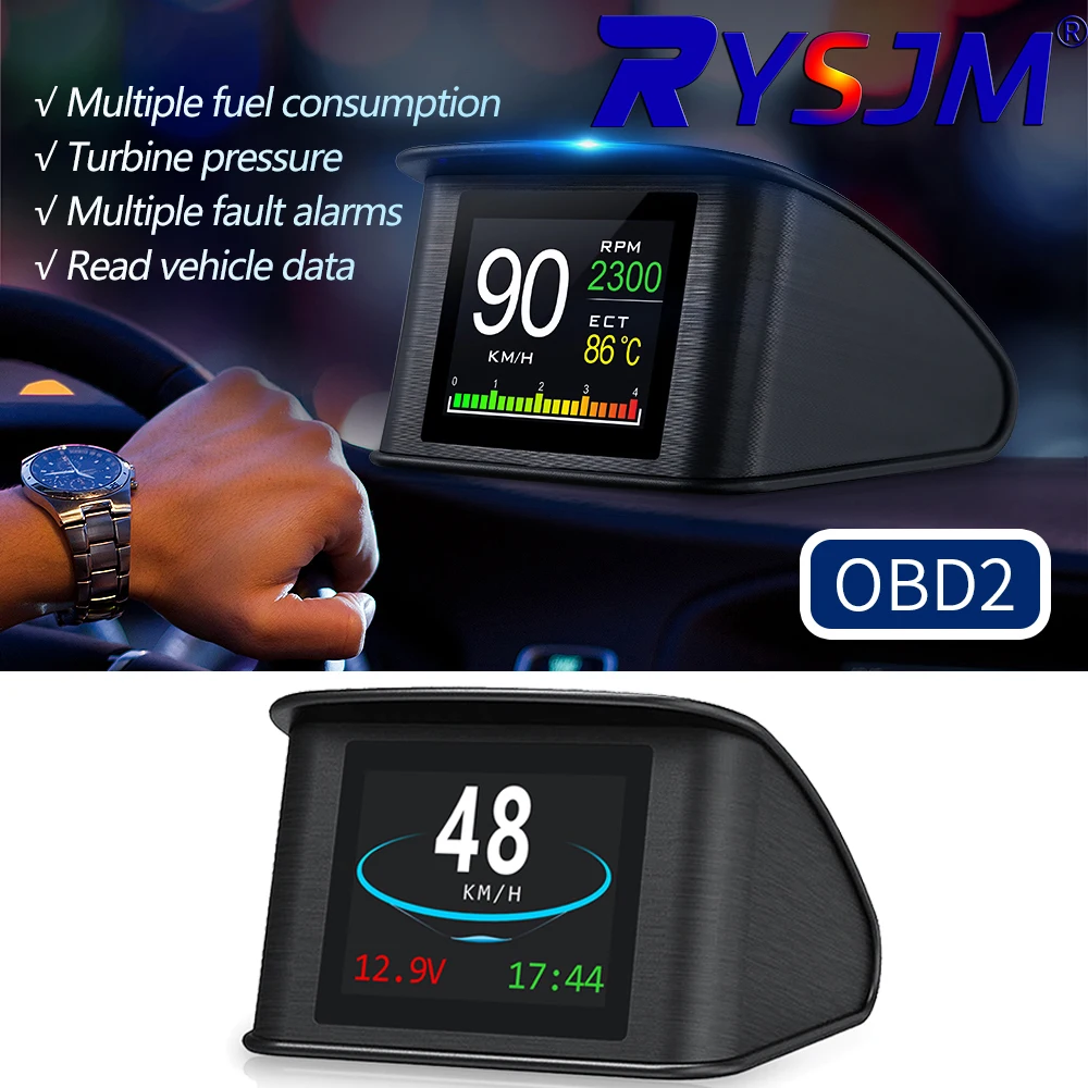 HUD OBD2 Head up Display For Car Smart Gauge Digital Speed RPM Water Temp Fuel Consumption Smart Car System Car Accessoires