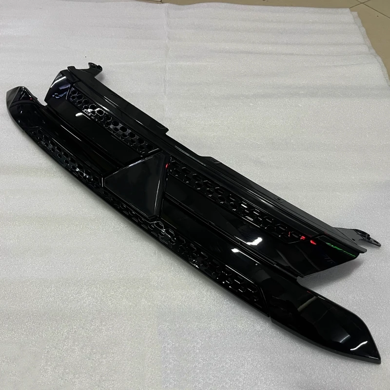 For Mitsubishi Outlander 2016-2022 Modified Grille Gloss Black Front Bumper Net New Style Car Radiator Grill