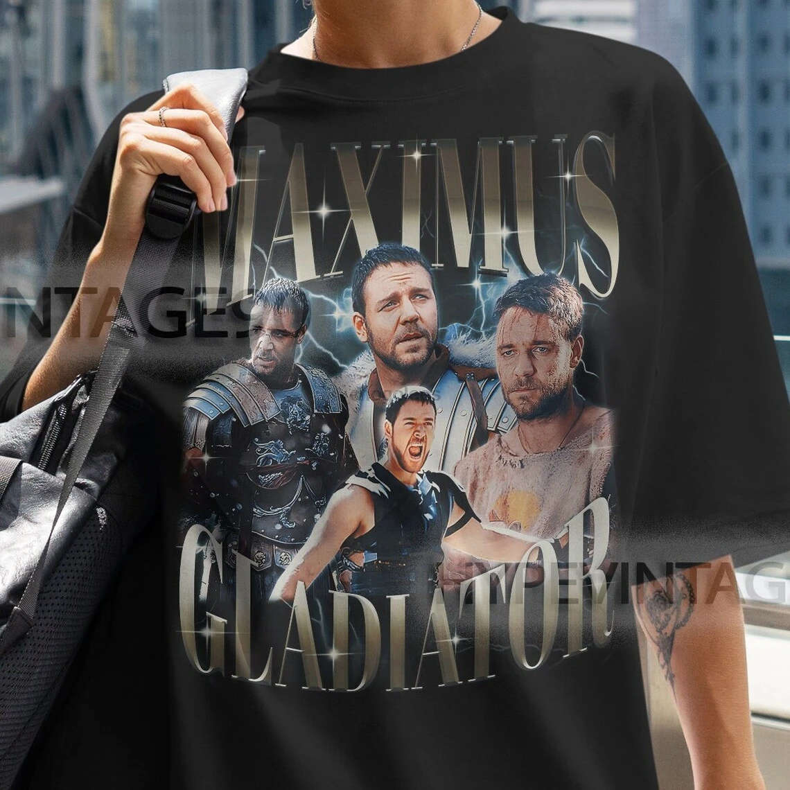 MAXIMUS GLADIATOR Vintage Maximus Homage Actor Maximus Fan Tees Maximus Vintage Retro 90s Armies of the North Movie