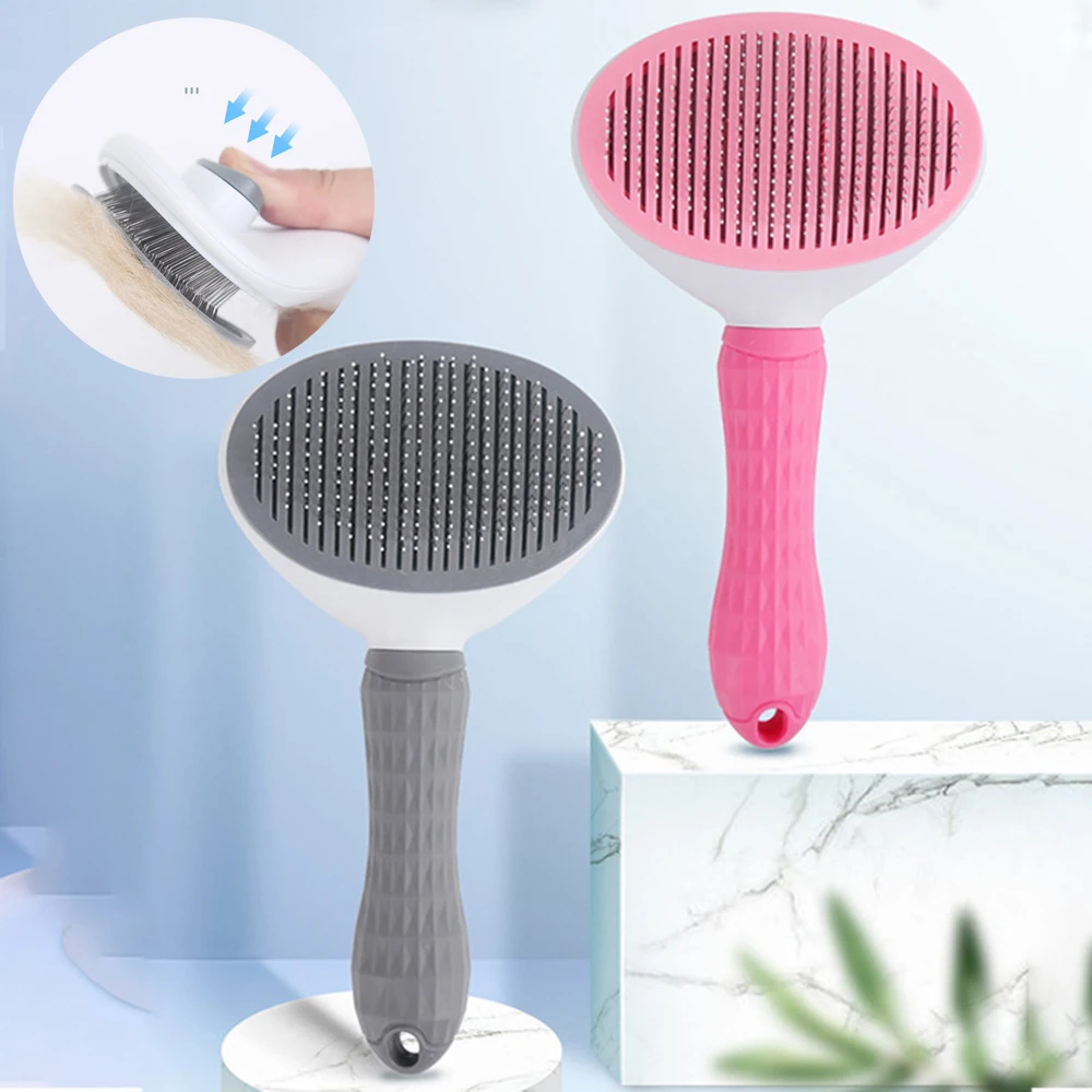 

Dog Cat Hair Brush Comb Pet Hair Remover Brush for Dogs Cats Puppy Kitten Grooming Tools Pet Cleaning Supplies Pet Accessories