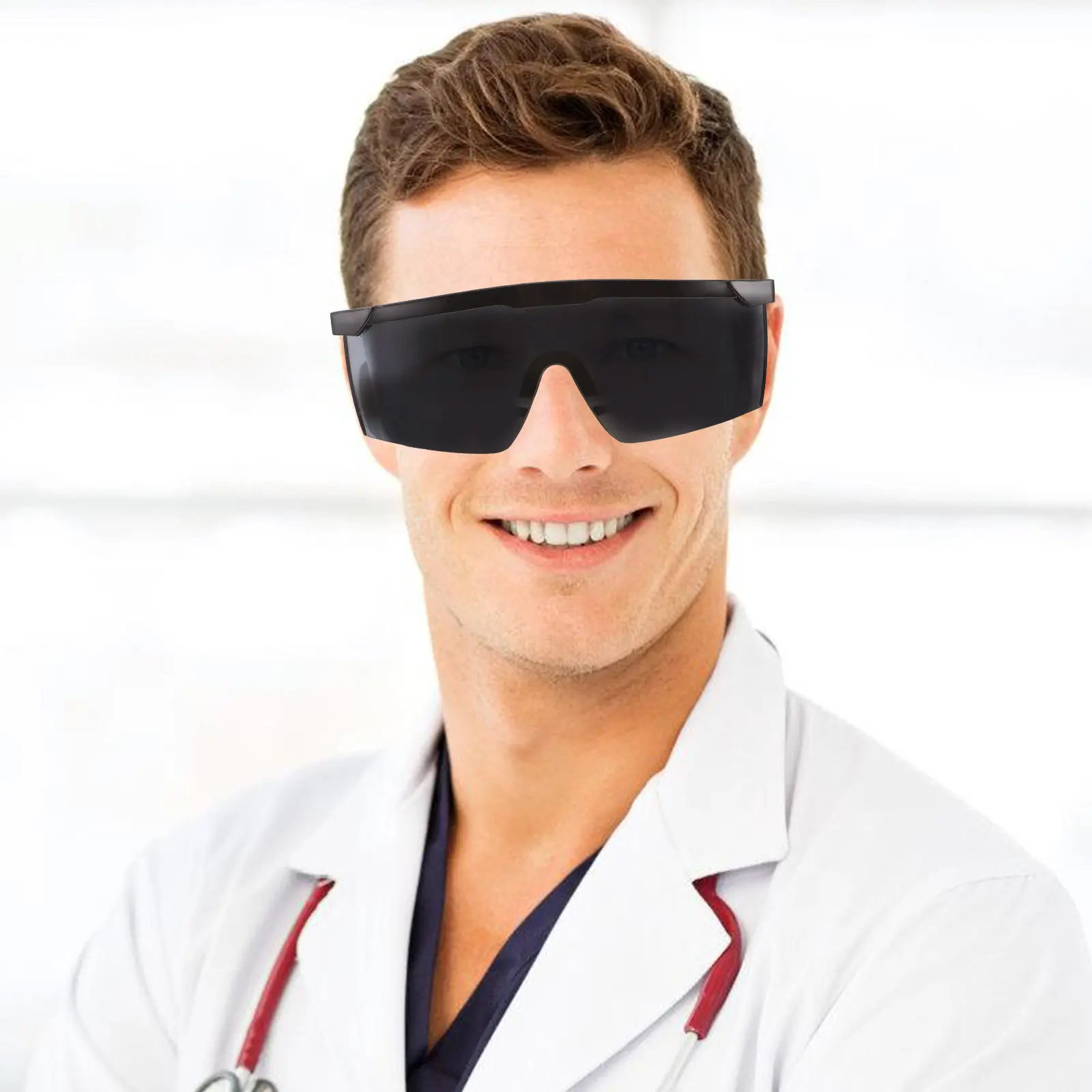 

Professional Laser Safety Glasses Welding Eye Protection Goggles Impact Resistant Lightweight Portable for Welding and Grinding