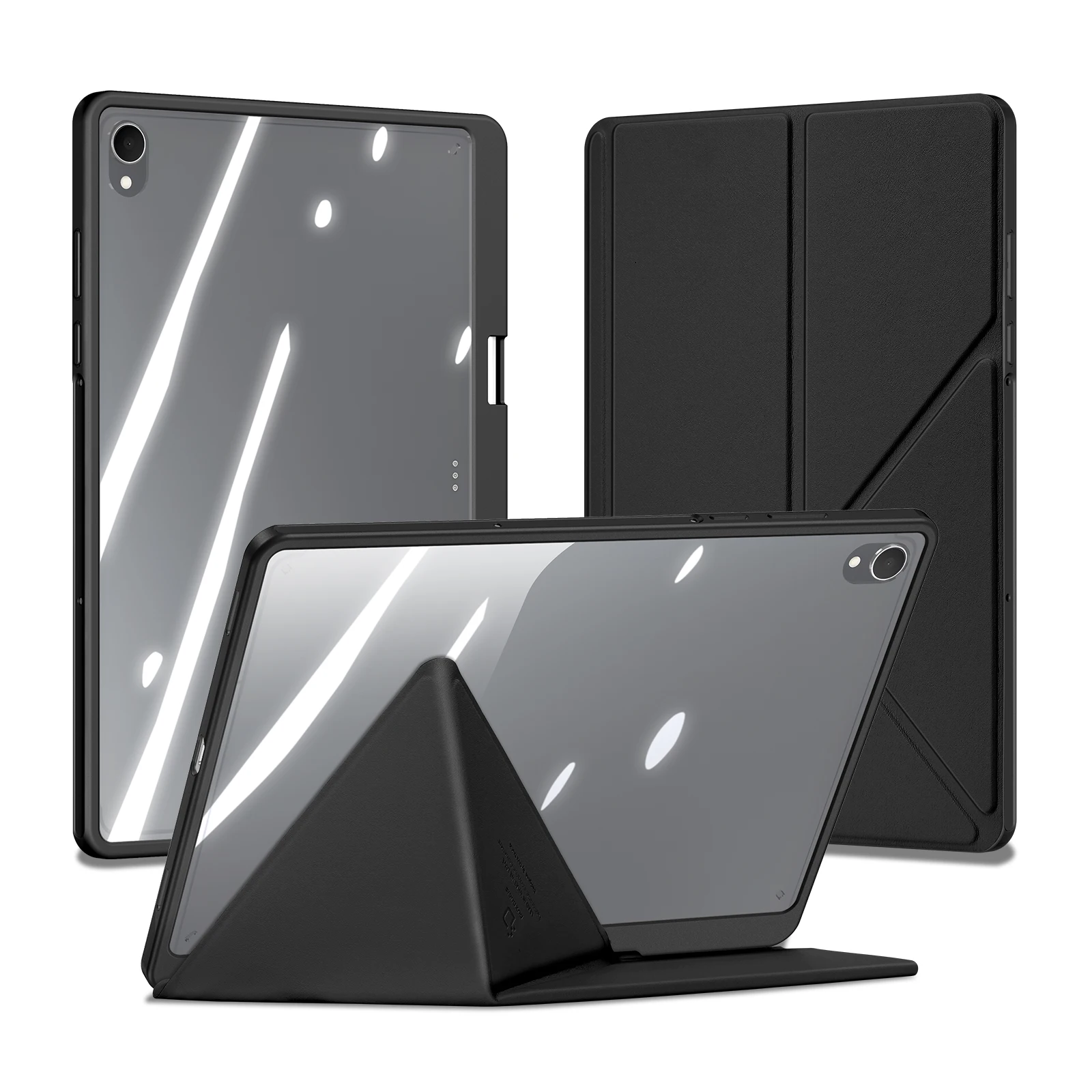 DUX DUCIS hoesje voor Samsung Tab S11 Ultra S11 A11 Plus A9 Plus, afneembare transparante hoes met S Pen houder & automatische wakker/slaapfunctie
