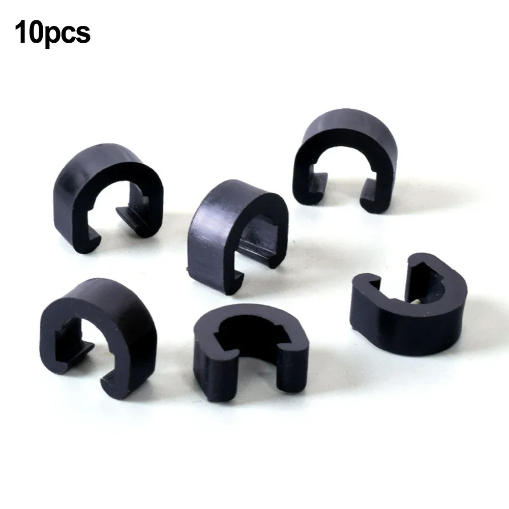 10Pcs Universal Bicycle C Buckle Brake Cable Shift Brake Cable Hydraulic Hose Frame Clip For Fixing All Kinds Of Wire Tubes