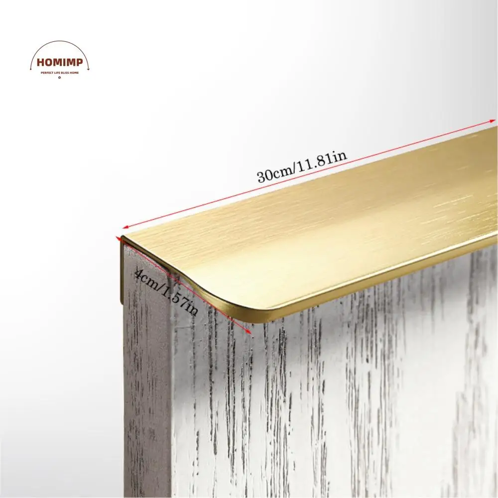 

Aluminum Alloy Hidden Cabinet Pulls Modern Antioxidant Furniture Handles No Punching Required Resistant To Dirt Drawer Knobs