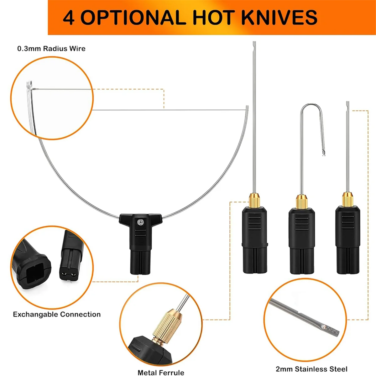 

Professional Hot Wire Foam Cutter Kit with Electric Carving Tool US Plug