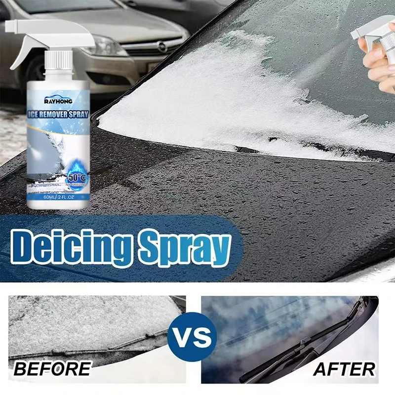 Kar temizleme maddesi, kış ön camı buz çözme maddesi, pencereye özel kar eritme maddesi 60ml