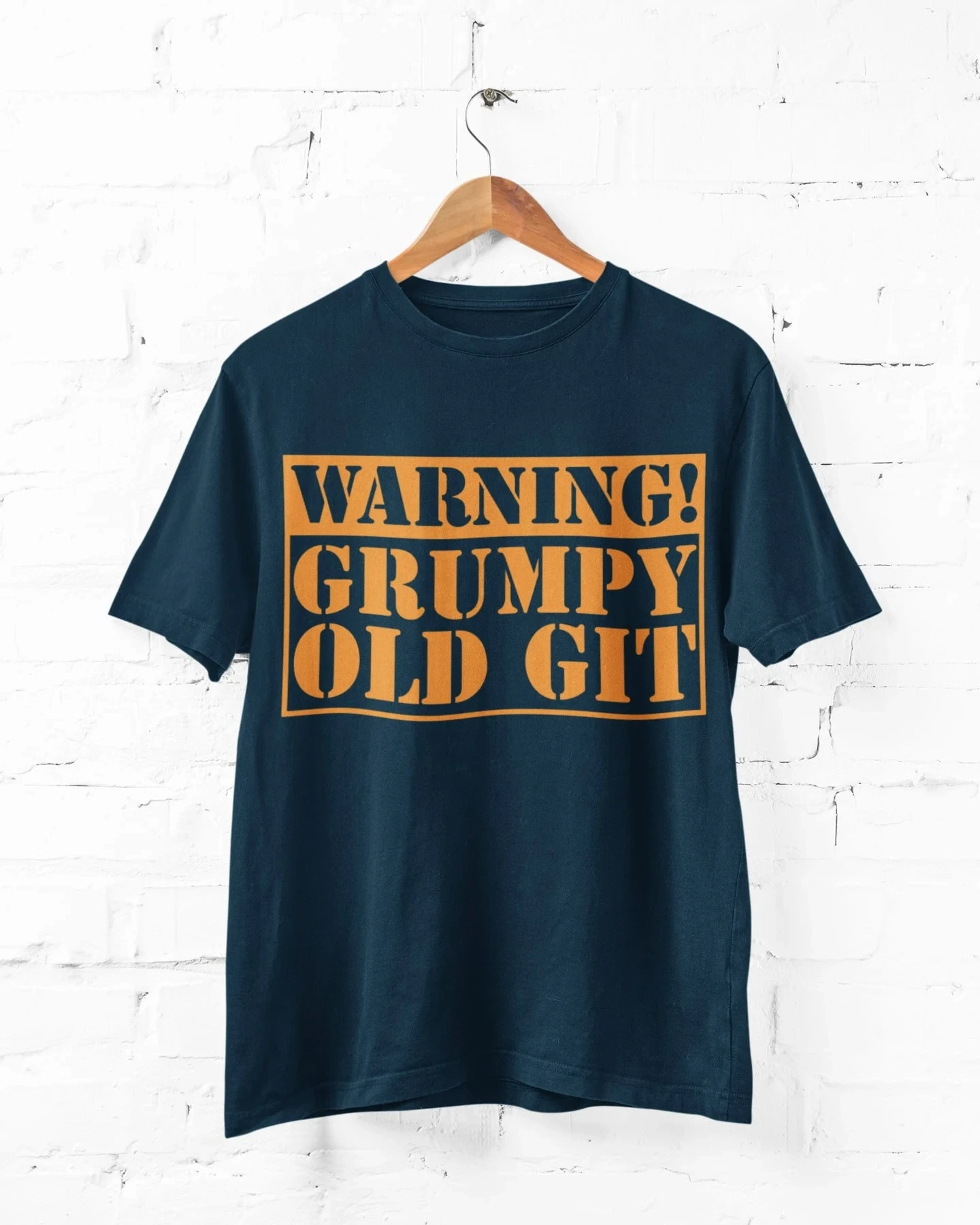 Summer Casual Funny T-shirt - Warning - Old Folks - Dad and Grandpa - Gift Idea - Suitable for Both Men and Women