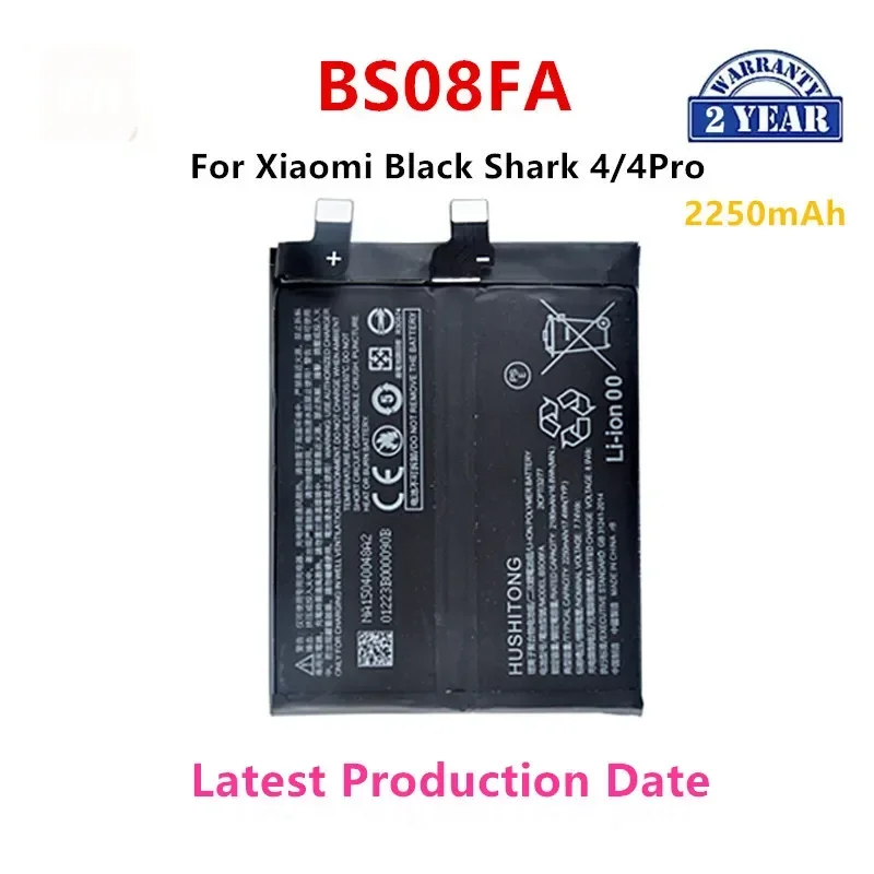 Gloednieuwe BS08FA 2250mAh Batterij Voor Xiaomi Black Shark 4/4Pro Telefoon Vervangende Batterijen + Gereedschap