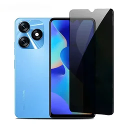 For Tecno Spark 10 8 7 Pro 10C 8C 8P 8T 7T 6 Go 2023 2022 Anti Spy Glare Tempered Glass Privacy Screen Protector Glass