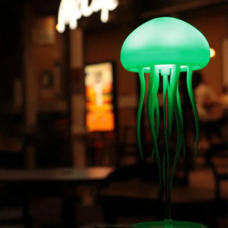 Jellyfish Mood Lamp Floating Jellyfish Lamp Rechargeable LED Jellyfish Night Light Smart Table Lamp Jellyfish Lights for Kids