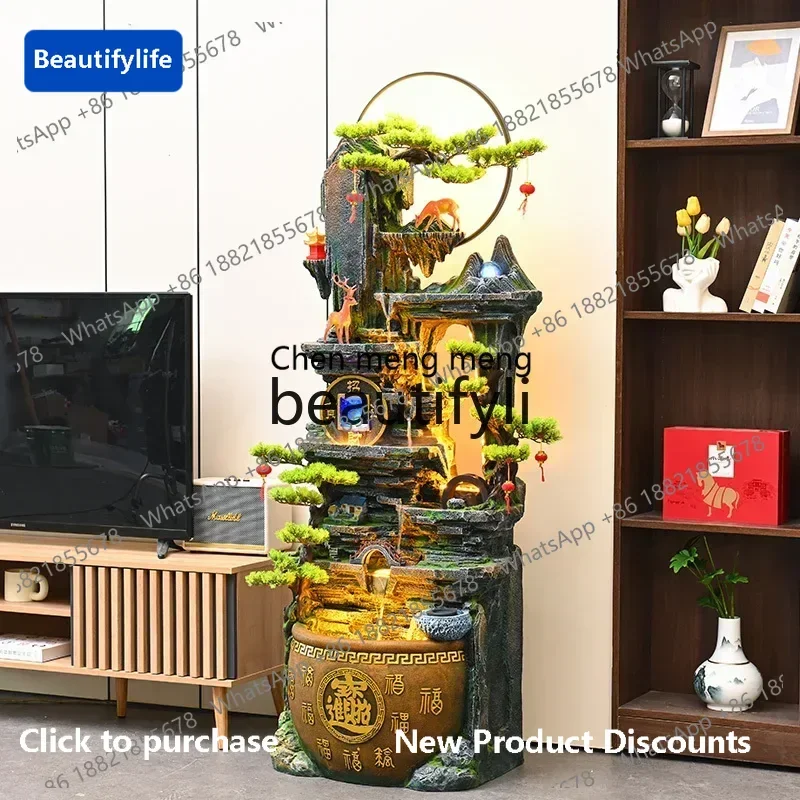 183ff Cornucopia rockery flowing water fountain ornament living room feng shui wheel alpine circulating water decoration
