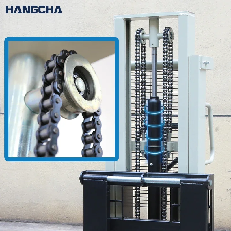 Hangcha High Quality Manual Hydraulic Pallet Stacker Warehouse Loading Cargo Truck ISO CE 1T 3000mm Good Price Hand Forklifts