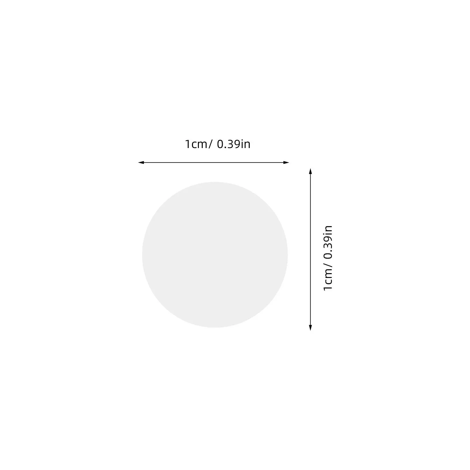 30Sheets Self Adhesive Labels Round Self-adhesive Writable Circle Stickers Removable Dot Classroom Office Projects 5