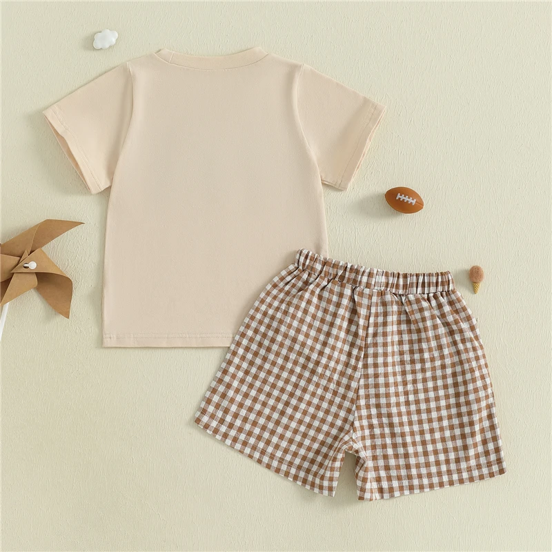 2 قطع الاطفال الصبي ملابس الصيف الأطفال طفل قصيرة الأكمام كرة القدم التطريز تي شيرت + مجموعة تي شيرتات قصيرة للأطفال طفل الملابس رياضية #2