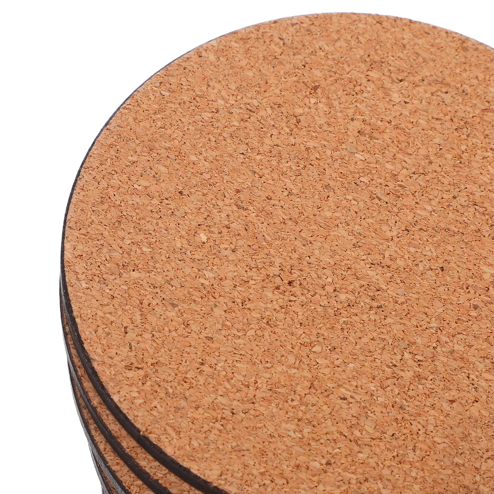 12Pcs Round White Mdf Beverage Coasters Sublimation Blank Heat Transfer Cup Mats for DIY Thermal Printing Drink Pads