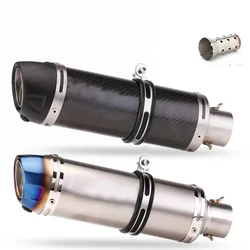 51mm Motorcycle Exhaust Muffler Pipe Escape Moto With DB Killer for Z1000 Z900 GSR600 FZ6N R1 R6 R3