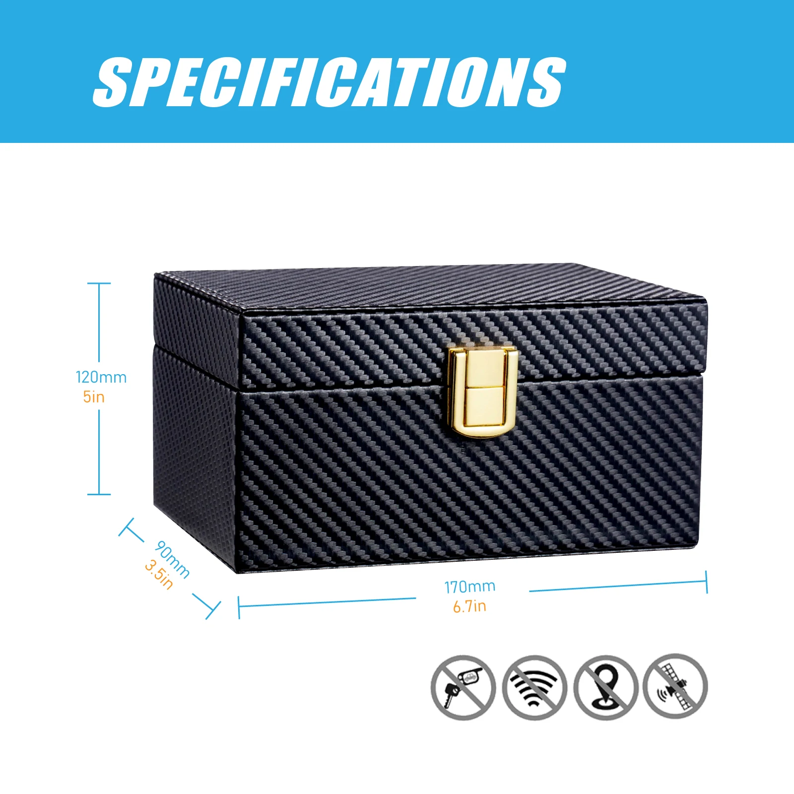 

Фарадей-бокс для автомобильных ключей, блокиратор сигнала бесключевого доступа, защитный бокс-кейс для ключей от автомобиля, антикражный защитный кожух и экранирующая клетка