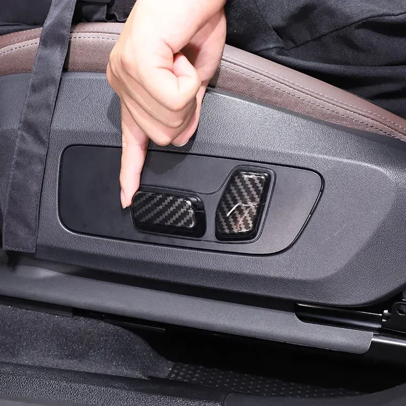 

For BMW X1 U11 2023-2025 ABS Car Seat Button Decoration Cover Sticker Car Interior Protection Accessories 4Pcs