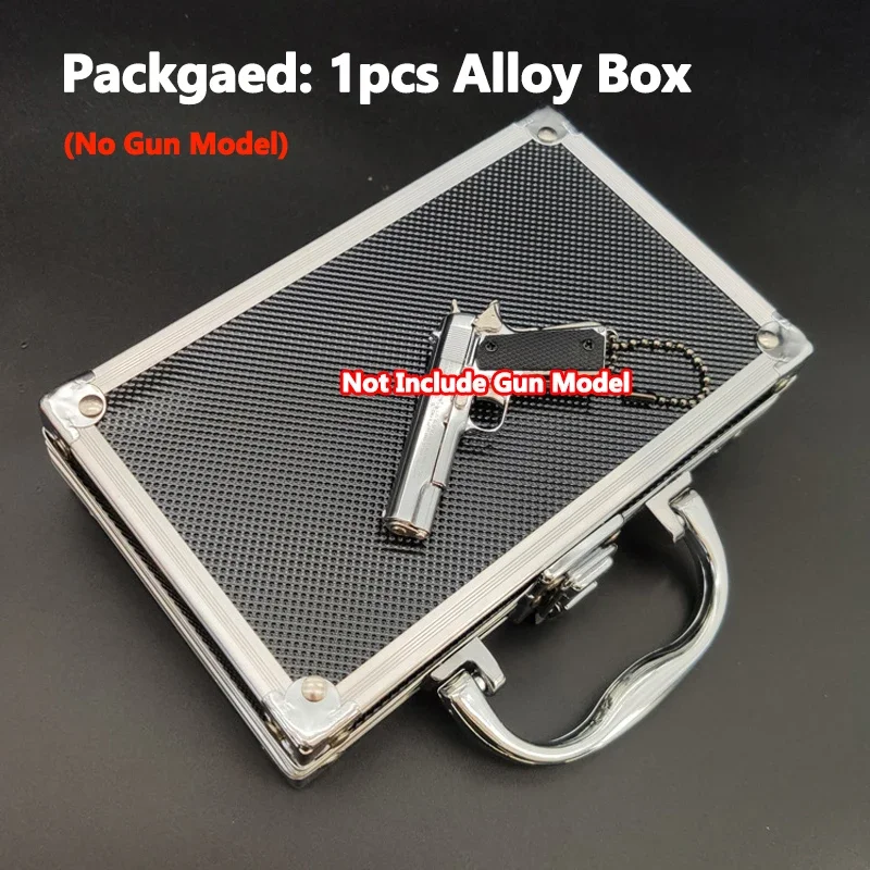 Caja de almacenamiento de aleación especial para pistola de juguete, llavero para Glock 17 Colt 1911, 1 unidad (sin modelo de pistola)