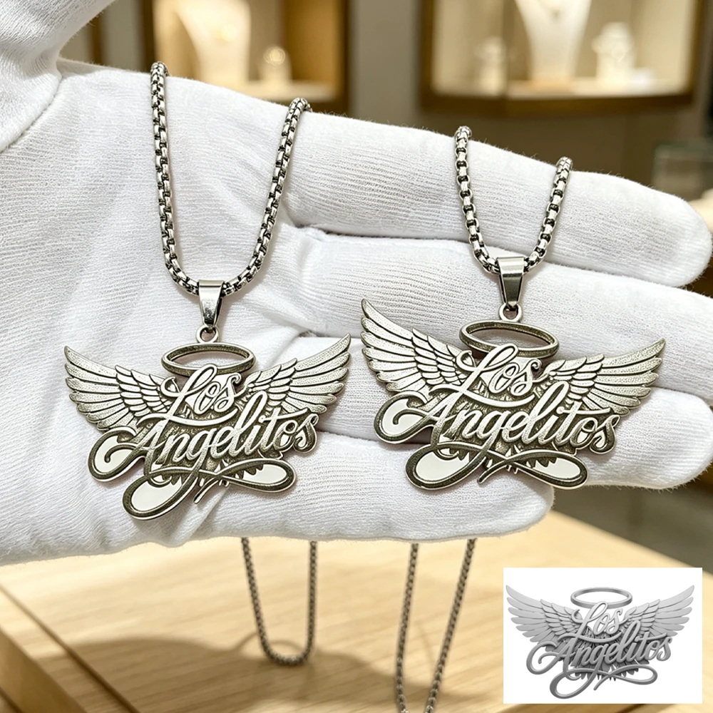 Personalized Custom Logo Pendant Neckalce Picture Engrave Neckalce Stainless Steel Custom Image Neckalce Custom Jewelry Gifts