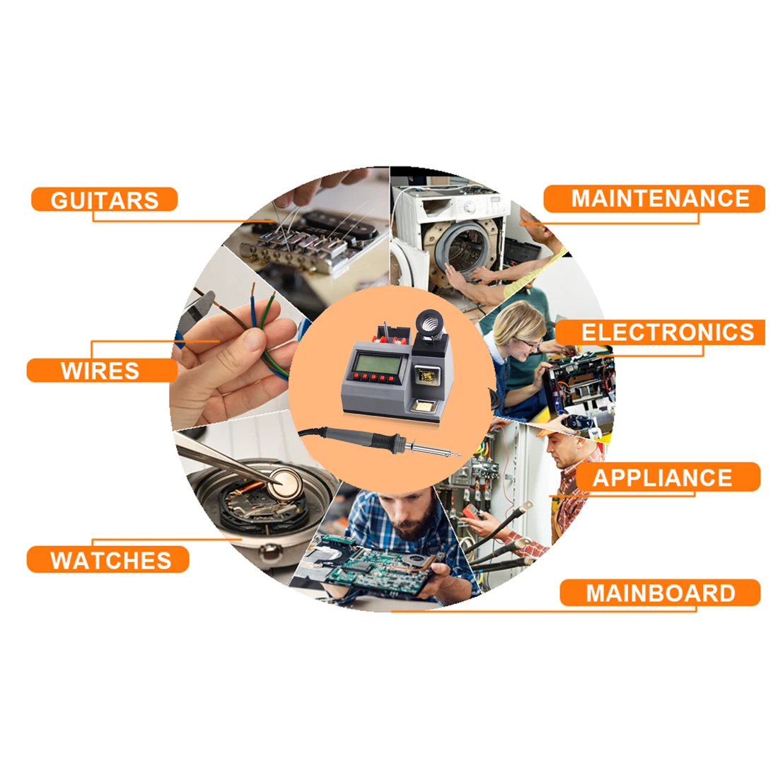 60W 48W LCD 디스플레이 온도 조절 가능 디지털 전기 납땜 인두 스테이션 (빠른 가열)