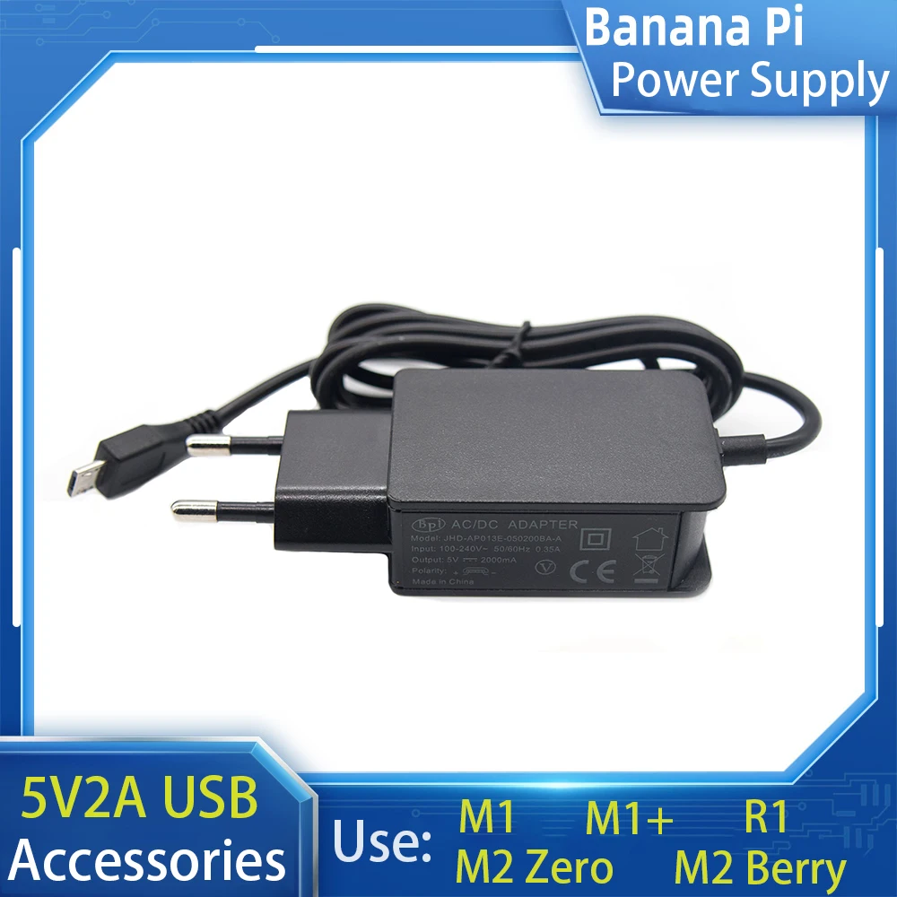 Banana PI BPI-M1/M1+/R1/ZERO 5V2A USB US/EU Power Adapter